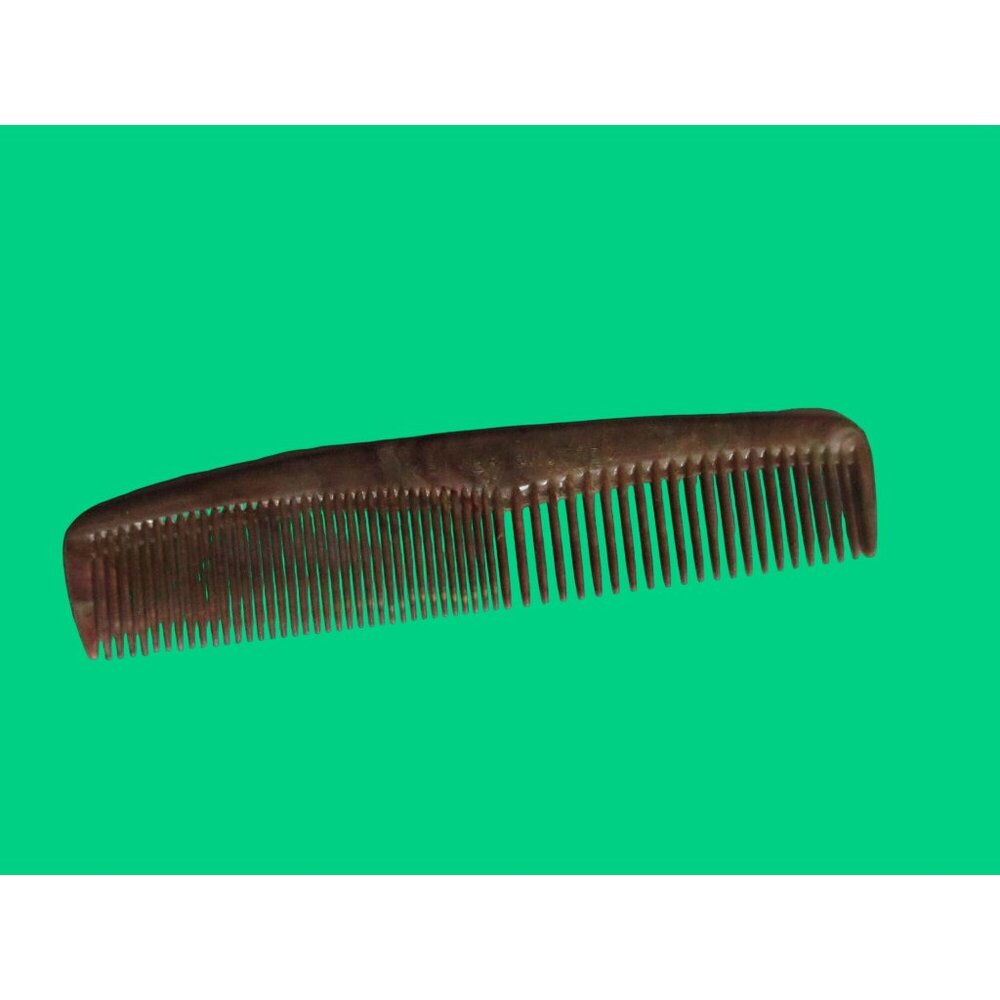 Vintage Swirled 1950s Hair Comb 4.5" Better Brushes Brand Brown Marbled Plastic